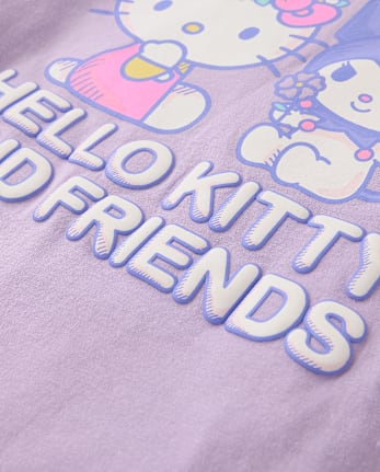 Girls Hello Kitty® And Friends Puff Print Front And Back Relaxed Graphic Tee