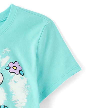 Girls Cinnamoroll™ Puff Print Heart Graphic Tee