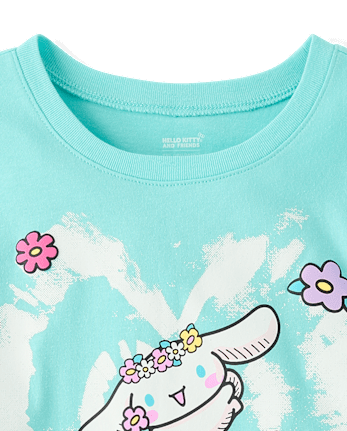 Girls Cinnamoroll™ Puff Print Heart Graphic Tee