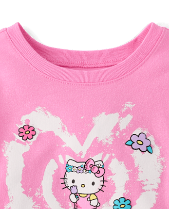 Toddler Girls Hello Kitty® Puff Print Heart Graphic Tee