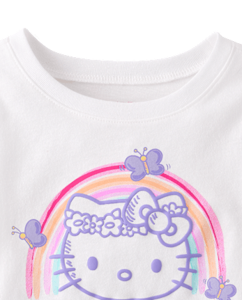 Toddler Girls Hello Kitty® Puff Print Rainbow Graphic Tee