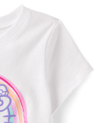 Toddler Girls Hello Kitty® Puff Print Rainbow Graphic Tee
