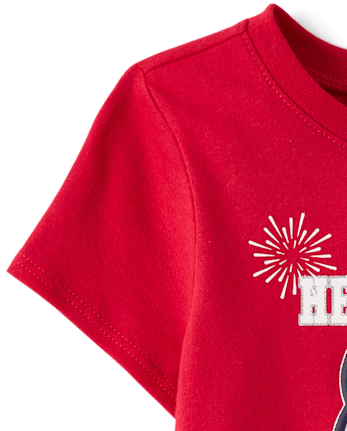 Toddler Girls Hello Kitty® Puff Print Fireworks Graphic Tee