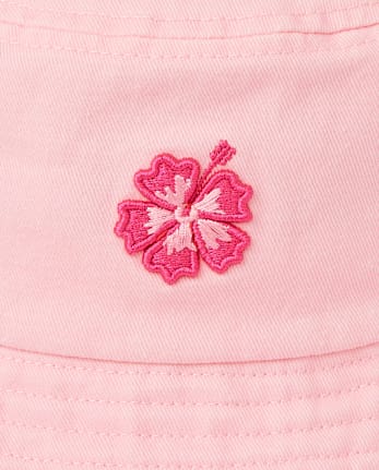 Bob brodé hibiscus pour bébés et petites filles