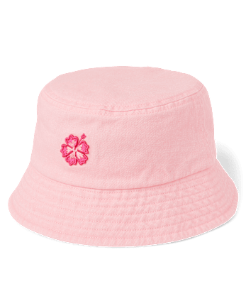 Bob brodé hibiscus pour bébés et petites filles