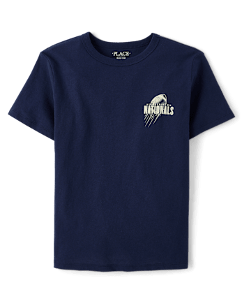 Boys National Football Front And Back Graphic Tee