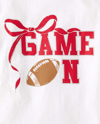 Girls Game On Oversized Graphic Tee