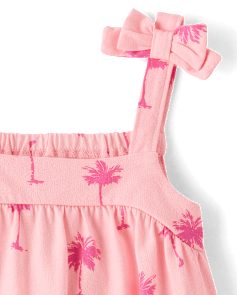 Toddler Girls Tie Shoulder Top
