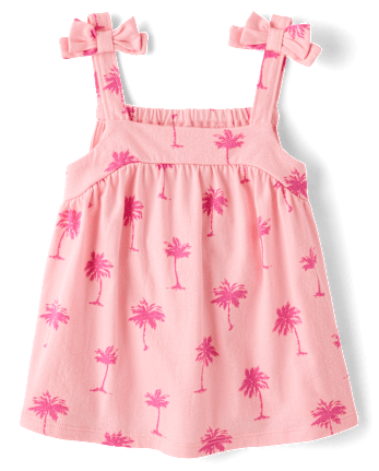 Toddler Girls Tie Shoulder Top