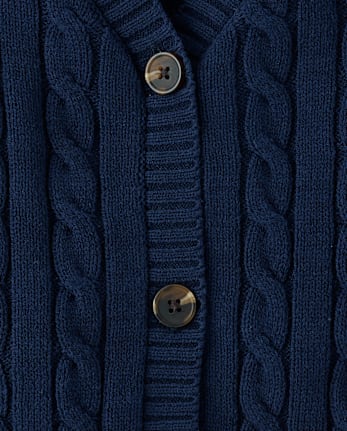 Girls Cable Knit Cardigan