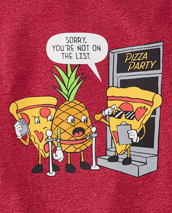 Boys Pizza Party Graphic Tee