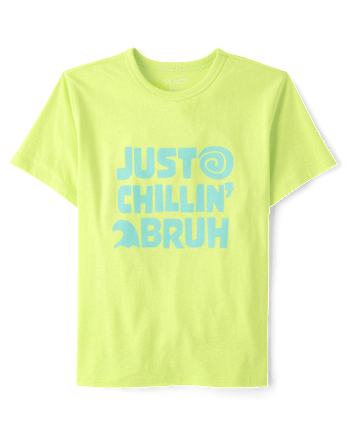 Boys Just Chillin' Bruh Graphic Tee