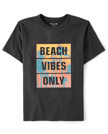 Boys Beach Vibes Only Graphic Tee