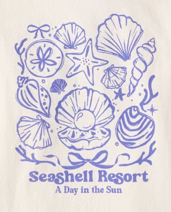 Girls Seashells Graphic Tee