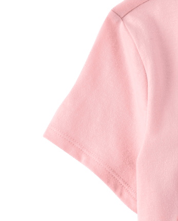 Girls Hibiscus Flower Graphic Tee