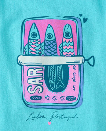 Girls Sardines Graphic Tee