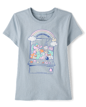 T-shirt graphique machine à pinces pour filles