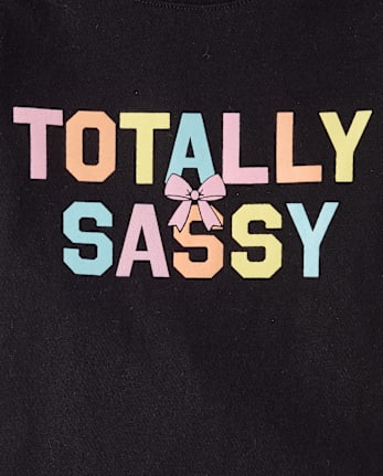 Baby And Toddler Girls Sassy Graphic Tee
