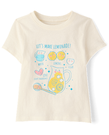 Baby And Toddler Girls Lemonade Graphic Tee