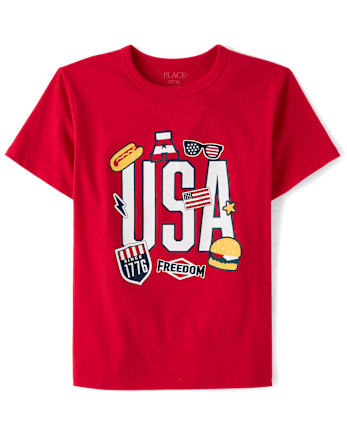 Boys USA Graphic Tee