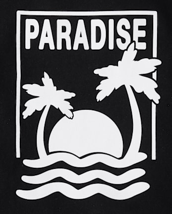 Girls Paradise Relaxed Cropped Graphic Tee