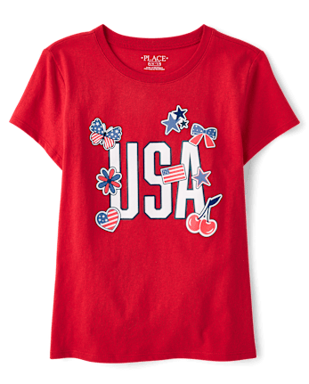 Girls USA Icons Graphic Tee