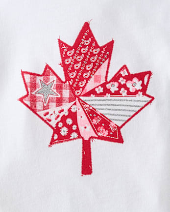 Girls Canada Maple Leaf Graphic Tee