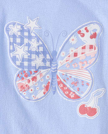 Girls Americana Butterfly Graphic Tee