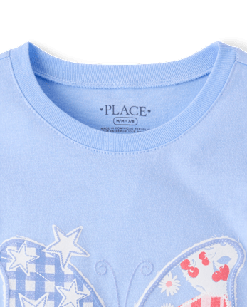 Girls Americana Butterfly Graphic Tee