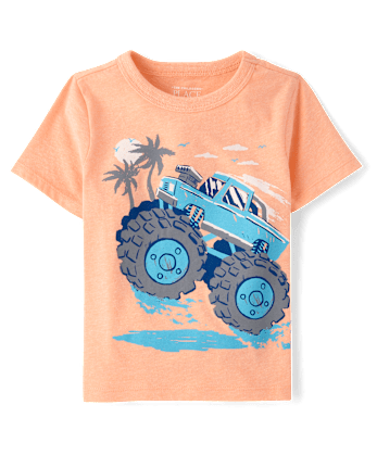 Baby And Toddler Boys Monster Truck Graphic Tee