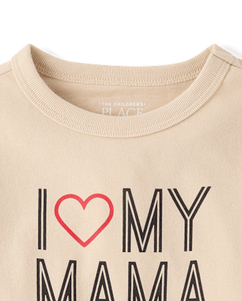 Baby And Toddler Boys Love My Mama Graphic Tee