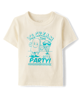 Baby And Toddler Boys Ice Cream Time Graphic Tee