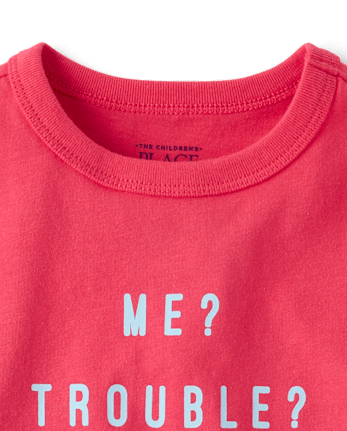 Baby And Toddler Boys Trouble Graphic Tee