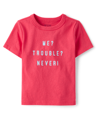 Baby And Toddler Boys Trouble Graphic Tee
