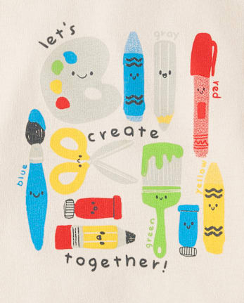 Baby And Toddler Boys Art Supplies Graphic Tee