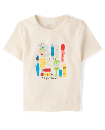 Baby And Toddler Boys Art Supplies Graphic Tee
