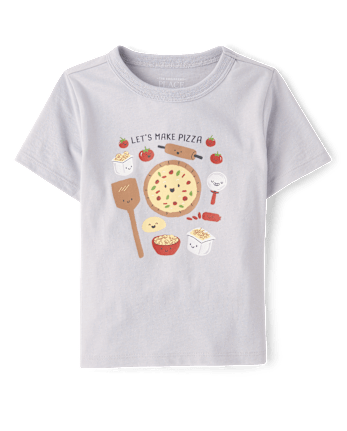 Baby And Toddler Boys Pizza Graphic Tee