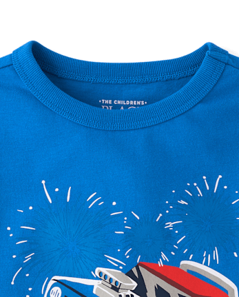 Baby And Toddler Boys Americana Monster Truck Graphic Tee