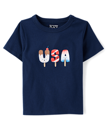 Baby And Toddler Boys USA Popsicle Graphic Tee