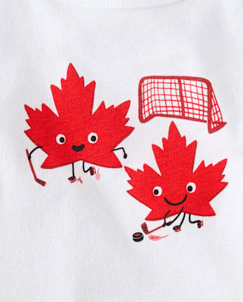 Baby And Toddler Boys Canada Hockey Graphic Tee