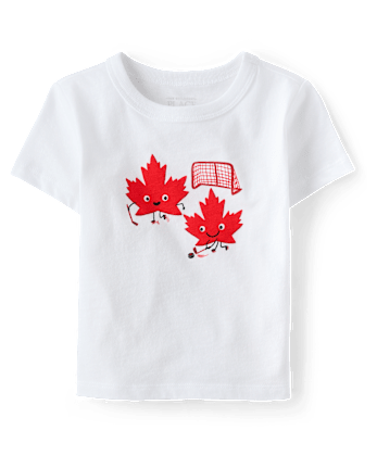 Baby And Toddler Boys Canada Hockey Graphic Tee