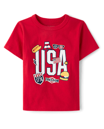 Baby And Toddler Boys USA Graphic Tee