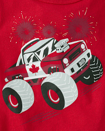 Baby And Toddler Boys Canada Monster Truck Graphic Tee