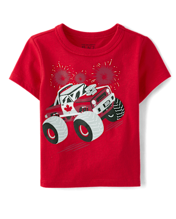 Baby And Toddler Boys Canada Monster Truck Graphic Tee