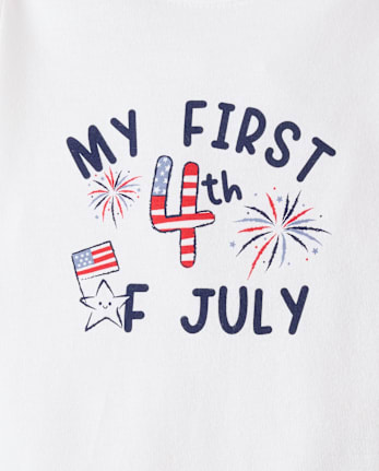Baby First 4th Of July Graphic Bodysuit