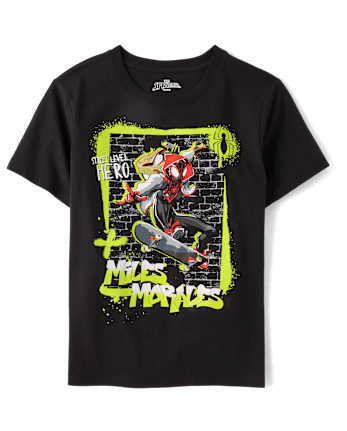 Boys Spider-Manâ¢ Miles Morales Graphic Tee