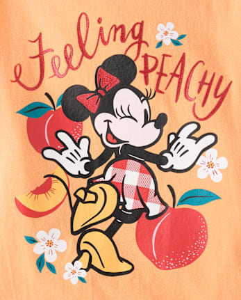 Girls Minnie Mouse™ Peach Graphic Tee