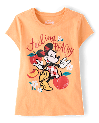 Girls Minnie Mouse™ Peach Graphic Tee