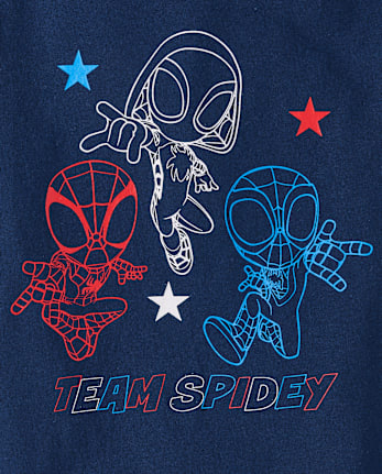 Baby And Toddler Boys Spidey And Friendsâ¢ Team Spidey Americana Graphic Tee