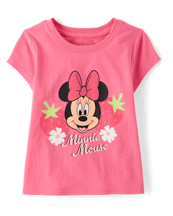 Baby And Toddler Girls Minnie Mouse™ Strawberry Graphic Tee